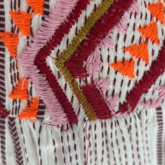 Dolan Left Coast Collection Velia Embroidered Boho Tank Top Blouse Anthro Small - Picture 4 of 11